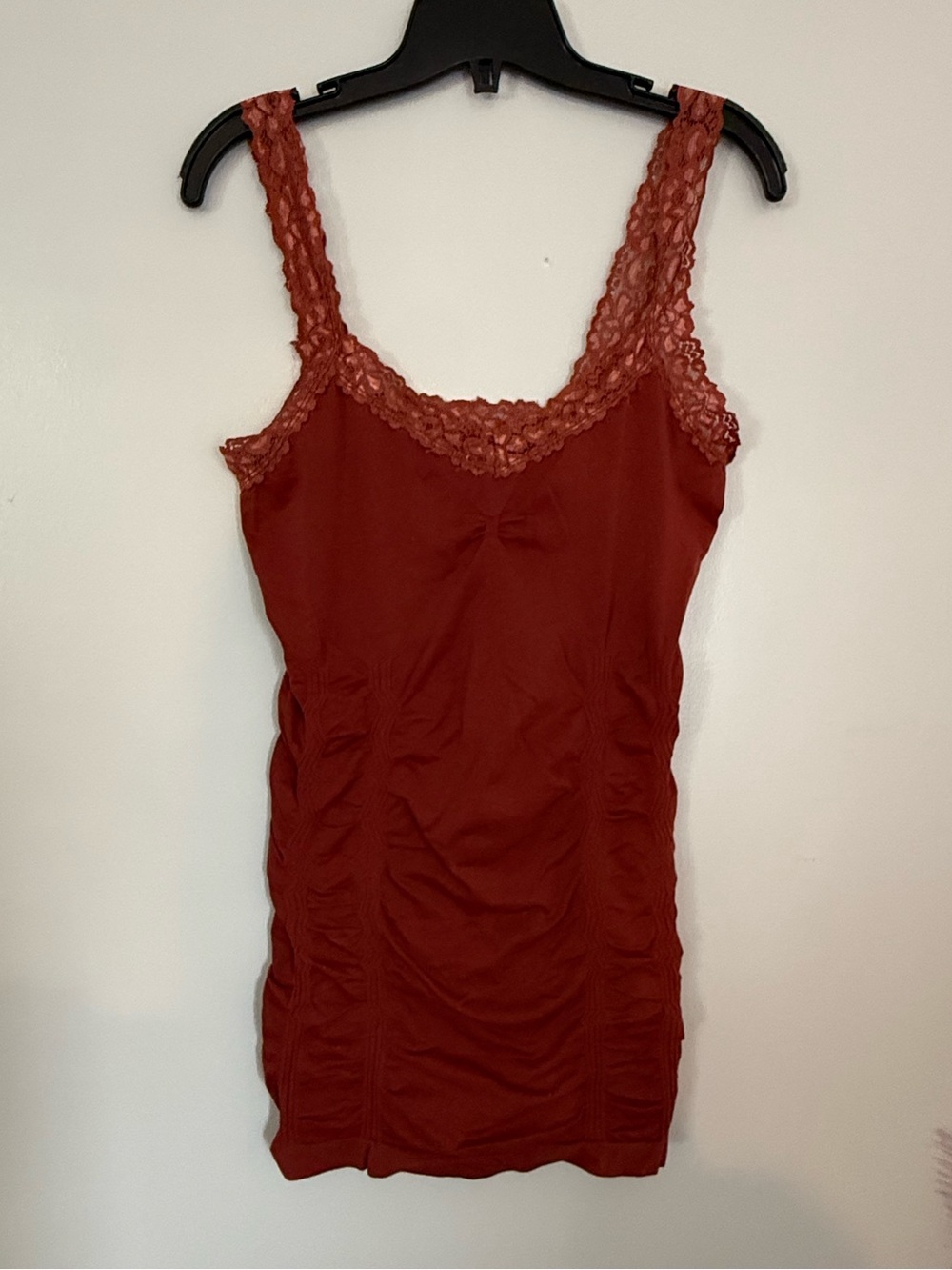 Kismet Lace Strap Ruched Tank